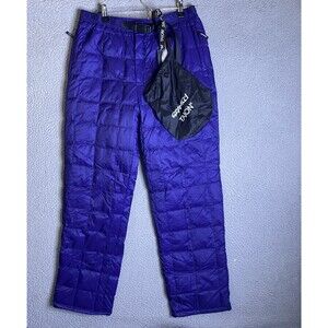 Gramicci Taion Down Pant Mens Medium 31x31 Purple 800 FLP White Duck Down NWT